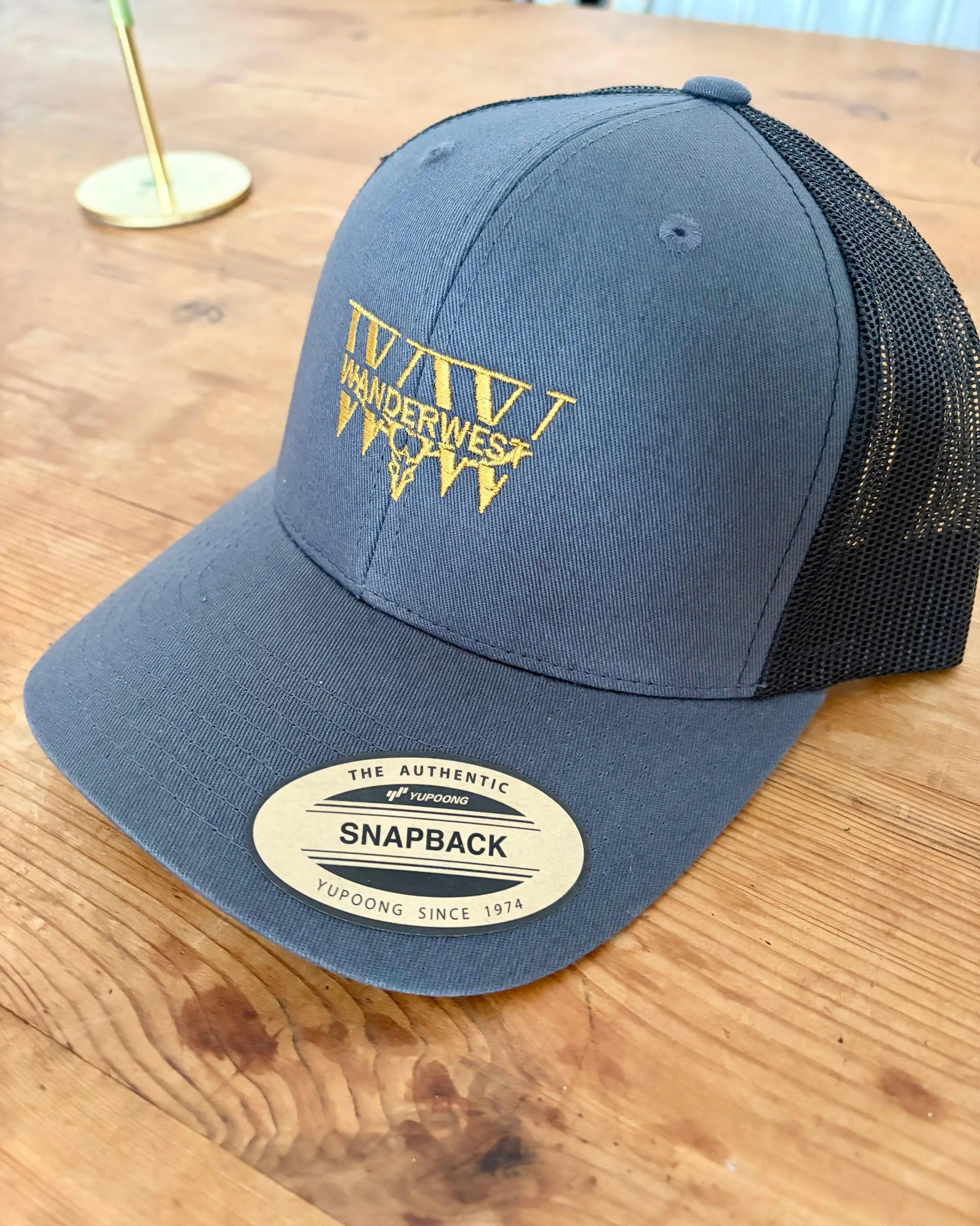 WanderWest Smokehouse Trucker – Charcoal/Black - WanderWest