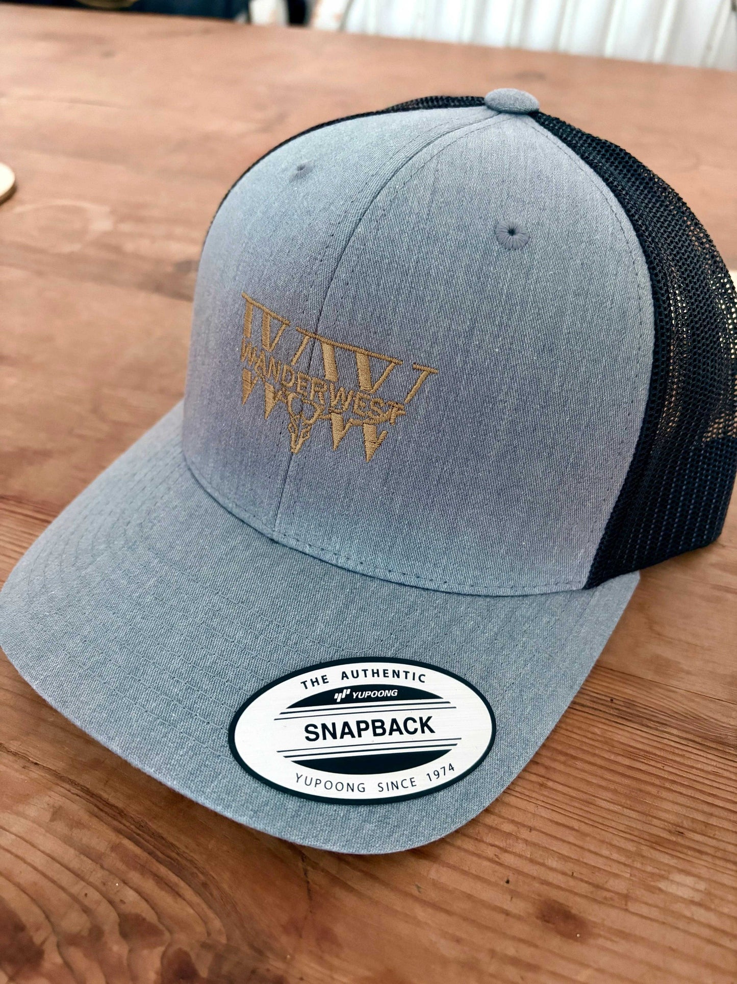 WanderWest Ashwood Pines Trucker – Heather/Black - WanderWest