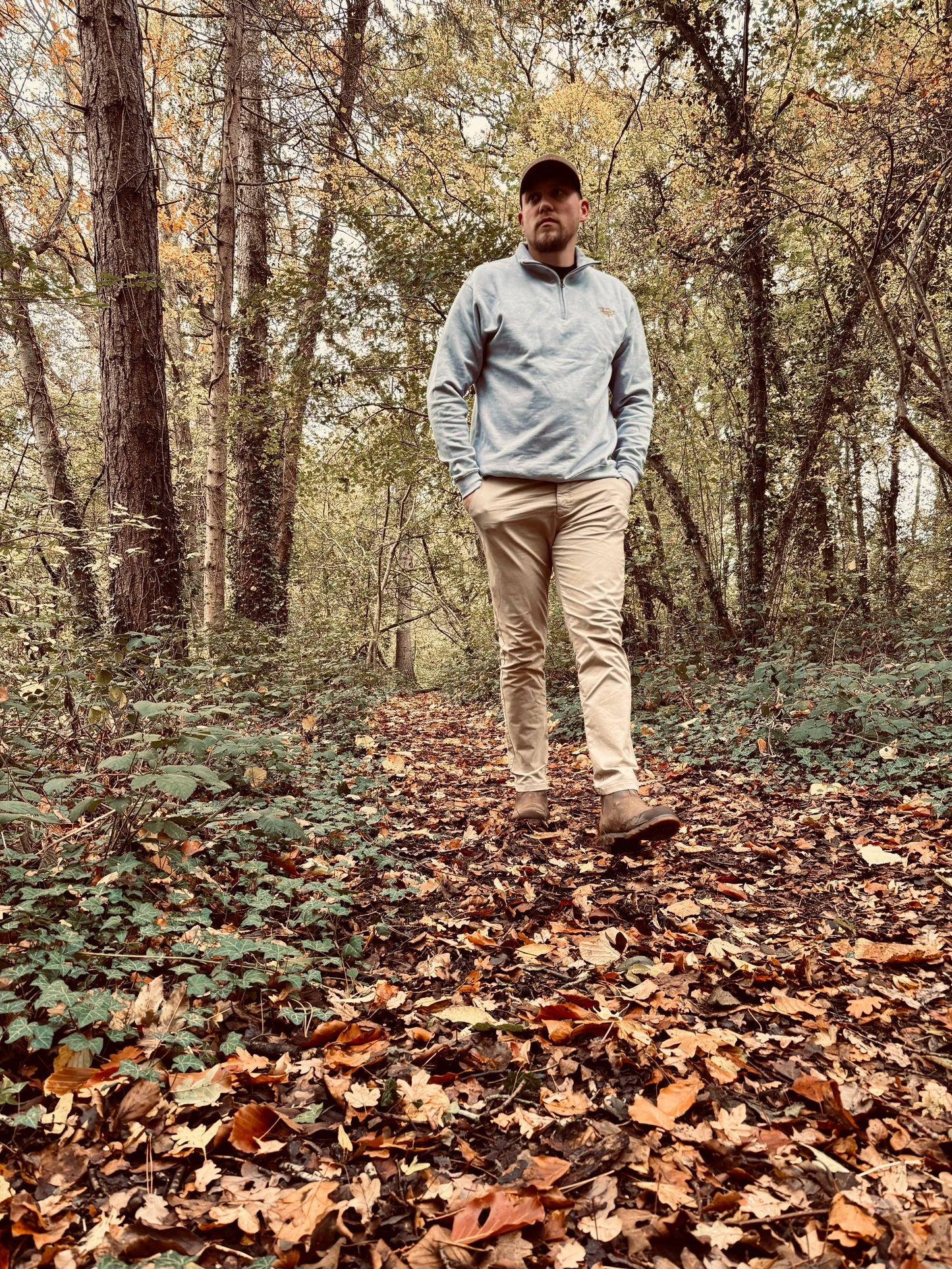 Dusty Trail Quarter Zip – Heather Grey - WanderWest