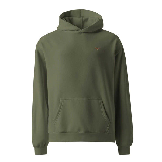 Longhorn Frontier Trail Oversized Hoodie – Cypress - WanderWest