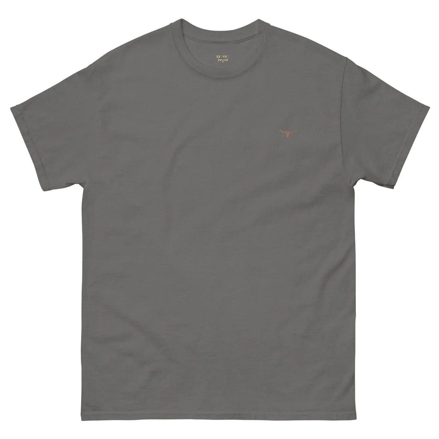 Longhorn Bull Skull Smokehouse Tee – Charcoal - WanderWest