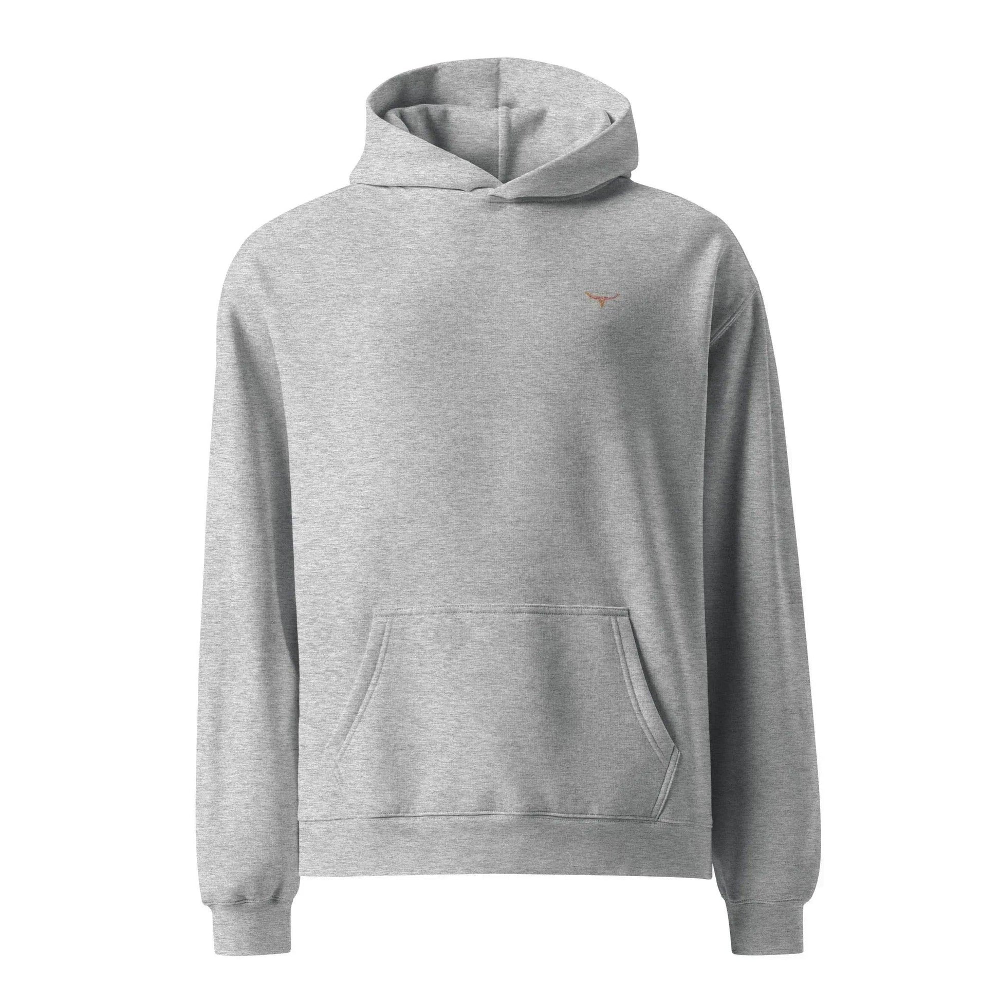 Longhorn Midnight Range Oversized Hoodie – Black - WanderWest